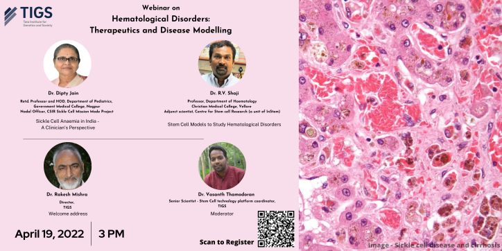 TIGS webinar: Hematological Disorders: Therapeutics and Disease Modelling