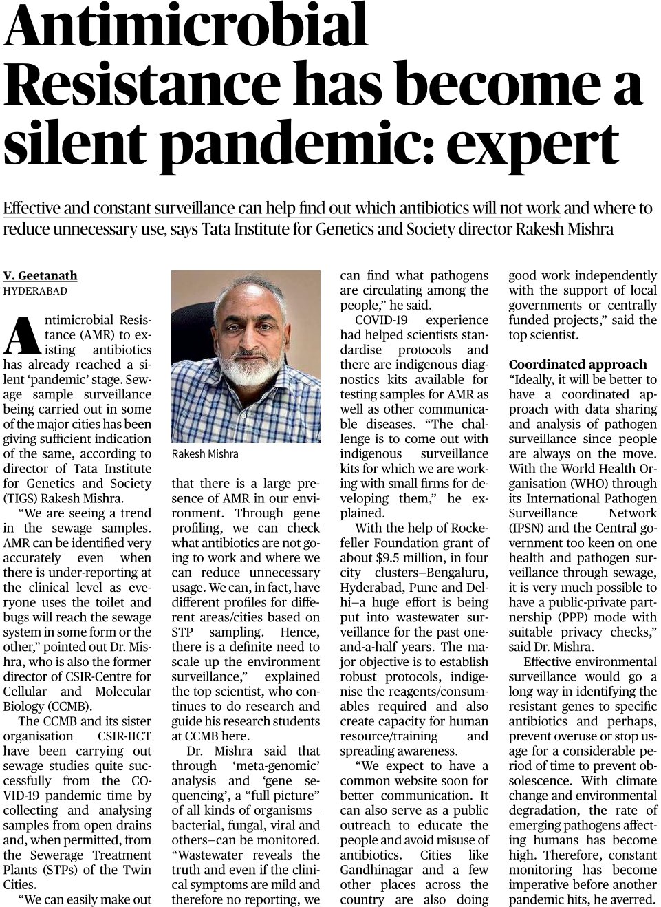 Antimicrobial Resistance has become a &lsquo;silent pandemic&rsquo; – TIGS